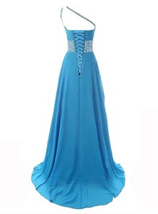 Robe de soirée élégante en mousseline dégradée S3460R, design royal ajusté et tendance, dentelle, taille personnalisée, mariages à la chapelle - Product Image 2