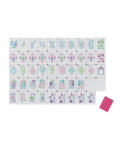 Ensemble de tuiles de mahjong américain de luxe personnalisé et portable, 160 pièces avec tuiles en acrylique et tuiles de mahjong américain à 4 couches, émeraude - Product Image 2