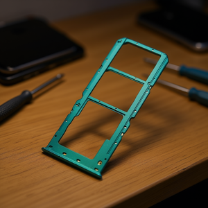 Bandeja para tarjetas SIM y SD para Oppo A91 Azul Verde - Product Image 3