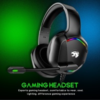 Casque de jeu filaire stéréo HIFI avec microphone RGB pour PC, casque de jeu PS45 Switch Xbox