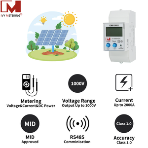 محلل جودة الطاقة بالتيار المستمر ، مقياس الطاقة بجهد V DC مع شاشة LCD رقمية لنظام الطاقة الشمسية - Product Image 2
