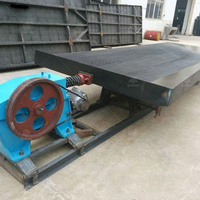 Équipement de criblage de sable de rivière pour le tri du or, Machine de lavage d'or, Table vibrante pour l'or placer lavé, Moteur haute performance
