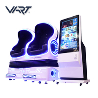 Machine de chaise de simulateur 9d egg vr, 2 sièges, jeux de réalité virtuelle vr pod vr egg