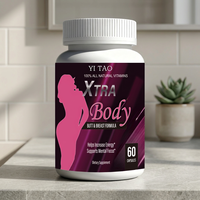Cápsulas Naturales para Aumento de Senos de Marca Privada/OEM ODM, Suplemento Herbal para Mejorar el Busto, Reafirmante y Lifting, 60 Cápsulas Blandas
