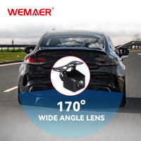 WEMAER Caméra de recul universelle étanche IP68 avec vision nocturne Caméra de recul pour voiture avec ligne de stationnement