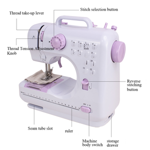 ماكينة خياطة كهربائية محمولة 505 متعددة الوظائف للاستخدام المنزلي وخياطة ملابس الأطفال يدويًا مصنوعة من البلاستيك - Product Image 1