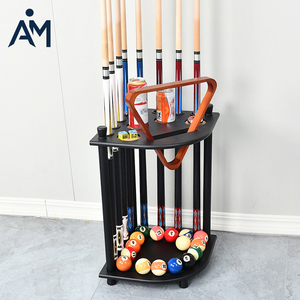 Nuevo Soporte de Piso para 8 Palos de Billar y Tenis de Mesa, Diseño en Forma de Abanico, Capacidad para 8 Palos, Multicolor, 36.5x36.5x60cm - Product Image 1