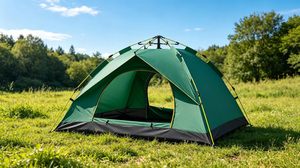 Polyester <b>Large</b> Four-Season Foldable Double Layer Quick Open Fully Automatic Summer Tent 3-4 Person Sunproof Rainproof Two - Product Image 4