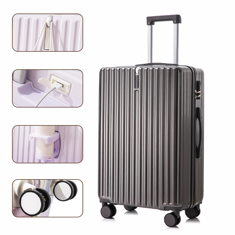 Porte-gobelet USB gris fer, grain électronique, boîte individuelle.