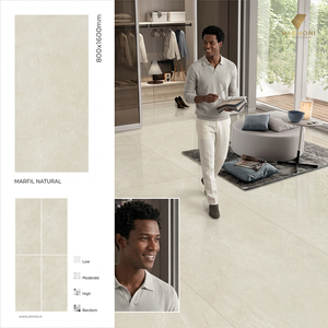 Azulejos de Porcelana Pulida Carita Coffee de 800x1600mm para Pared y Suelo, Diseño de Mármol Café - Product Image 6