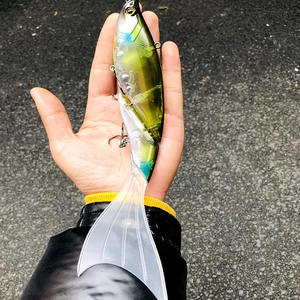 En gros 160mm 55g 2 Sections SwimBait ABS <span class=keywords><strong>Artificiel</strong></span> Dur Leurre Flottant <span class=keywords><strong>Action</strong></span> Pointu Queues 9 Couleurs Joint Vibe Leurre - Product Image 2