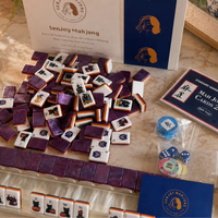 Grandes tuiles de Mahjong Chevaux, tuiles de Mahjong américaines Thanksgiving, tuiles de Mahjong White Sunday, tuiles de Mahjong jaunes/bleues, Mahjong