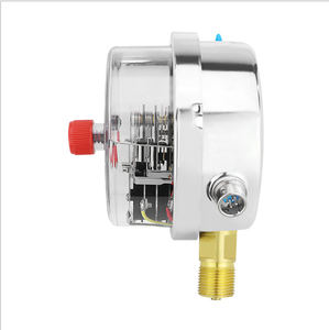 Fabriqué en Chine OEM 100mm 40bar/psi Remplissage d'huile Interrupteur de contact électrique <span class=keywords><strong>Manomètre</strong></span> de pression d'<span class=keywords><strong>eau</strong></span> - Product Image 1