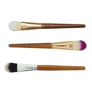 Pinceau applicateur de masque en bois d'hévéa, grand pinceau à manche en bambou pour salon de beauté, brosse à fibres naturelles, un emballage - Product Image 4