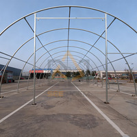 Abri de stockage en tissu et en acier galvanisé robuste SD2020, structure en acier galvanisé, auvent de conteneur en PVC, tente de stockage