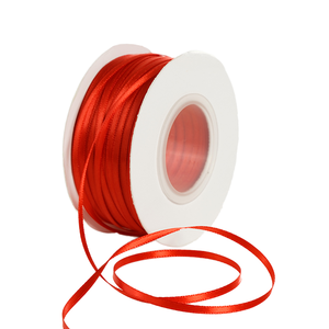 Ruban en satin polyester écologique double face de 1/8 pouce (0,3 cm), 100 % polyester, pour emballage, décoration, bricolage fait main - Product Image 1