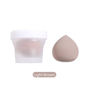 Ensembles de pinceaux et éponges de maquillage personnalisables en gros – Éponges cosmétiques douces sans latex, formes goutte d'eau/<span class=keywords><strong>gourde</strong></span>, lavables, marque privée - Product Image 5