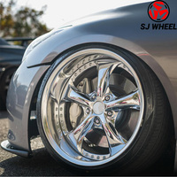 Ruedas Forjadas de Dos Piezas Cromadas Personalizadas VS-KF de Alta Gama SJ, 17 18 19 20 21 22 Pulgadas, 5x120 5x114.3, para Nissan BMW M3 M4