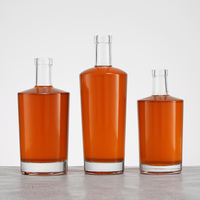 Bouteilles en verre silex personnalisées populaires de 200 ml, 375 ml, 500 ml, 700 ml, 750 ml, 1000 ml – Fournisseur et fabricant pour Vodka, Whisky, Gin
