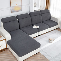 Housse de canapé en tissu extensible moderne quatre saisons pour canapés sectionnels 1 à 4 places, lavable, textile de maison