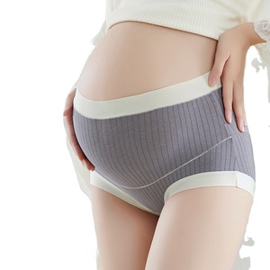 Sous-vêtements <span class=keywords><strong>de</strong></span> maternité sans couture pour femmes, culottes en coton pur, grandes tailles, pour la période pré-accouchement, pendant l'accouchement et après l'accouchement - Product Image 1