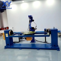 Robot de soudage YASKAWA à 6 axes, moteur PLC, bras robotique CNC, poste de travail collaboratif automatique avec table, charge utile de 12 kg, haute efficacité, Chine