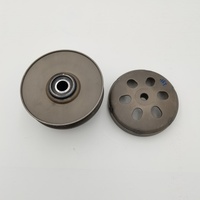 KINON H6T Rakitan Kopling Sekunder Lengkap untuk Skuter, Pulley Belakang 19 Gigi, Spline Internal, Single-Speed, Logam
