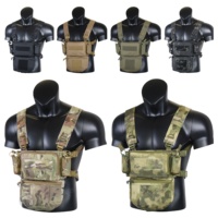 Equipo de aparejo de pecho táctico clásico estilo D3 Chaleco táctico de propósito general ligero con bolsa de caída MU