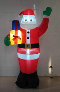 Árbol <span class=keywords><strong>de</strong></span> Navidad Inflable con Luces LED, Modelo <span class=keywords><strong>de</strong></span> Papá Noel y Muñeco <span class=keywords><strong>de</strong></span> Nieve, Estilo Americano para Decoración <span class=keywords><strong>de</strong></span> Fiestas Navideñas en Exteriores - Product Image 2