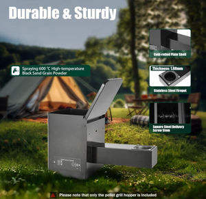 OEM WIFI Controlado Nunca se quede sin combustible: la tolva de alimentación de pellets perfecta Tolva de ahumador de barbacoa para la configuración de su parrilla - Product Image 3