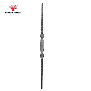 2024 piezas de barandilla de hierro forjado postes de esgrima de jardín de flores de Metal forjado con cesta enrejado y decoración de puertas - Product Image 6