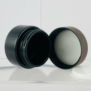 Vasetto Cosmetico in <span class=keywords><strong>Vetro</strong></span> Nero Opaco Personalizzato di Lusso 30g 20g 50g 50ml 100g 100ml con Coperchio - Product Image 5