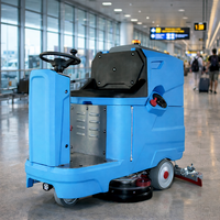 Machine à laver et à frotter le sol, mini laveuse industrielle rechargeable, balayeuse pour l'entretien des sols