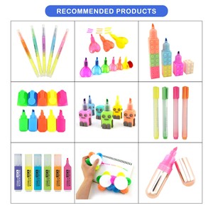 Fourniture de marqueurs scolaires, produits de papeterie pistolet fluorescent bureau marqueur coloré <span class=keywords><strong>surligneur</strong></span> de stylo - Product Image 5