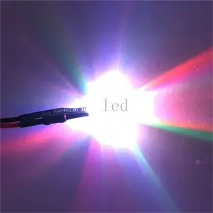 Lâmpada led pré-fio com contas de luz, diodo branco quente vermelho, verde, azul, amarelo, laranja, com suporte de 8mm