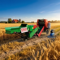 Machine d'emballage automatique industrielle électrique pour balles de foin et ensilage, système de compression élevé, sacs en plastique de qualité alimentaire, pompe et roulement