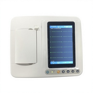 QD-E903A แบตเตอรี่ลิเธียมไอออนแบบชาร์จไฟได้ เครื่องตรวจคลื่นไฟฟ้าหัวใจ 12 ลีด ปุ่มกดหน้าจอสัมผัส การบันทึกพร้อมกัน 3 ช่องทาง เครื่องพิมพ์ความร้อน 80 มม. - Product Image 1