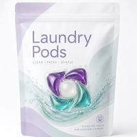 Produsen Pod Deterjen Laundry Label Pribadi, Pod Laundry Penghilang Noda Kuat, Pod Laundry Ramah Lingkungan