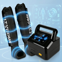 Bottes de récupération à compression d'air à 6 chambres avec logo personnalisé, OEM, pressothérapie, drainage lymphatique, masseur de jambes pour les athlètes sportifs