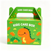 Boîtes à repas en papier personnalisées avec logo pour enfants, boîtes à lunch portables pour l'école, emballages de friandises à motifs de dessins animés, vente en gros directe usine