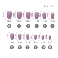 Faux ongles à presser en ABS, design tendance, couvrance totale, pour doigts