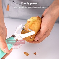 Set Alat Dapur Minimalis Modern 5 Buah New Style Gourd Planer dari Baja Anti Karat dan ABS, Termasuk Pengupas, Sendok Bakso, dan Pemisah Telur