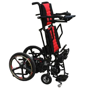 Silla de ruedas de pie para personas mayores, apoyo eléctrico portátil