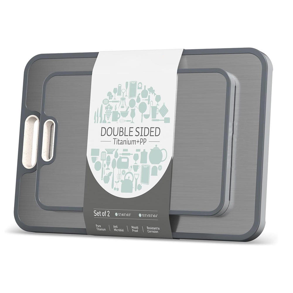 Pure titanium+wheat straw small+medium two-piece set