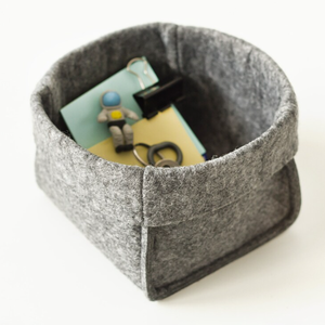 Cestino pratico <span class=keywords><strong>in</strong></span> <span class=keywords><strong>feltro</strong></span> per piccole cose nuova scatola di immagazzinaggio per la casa - Product Image 5