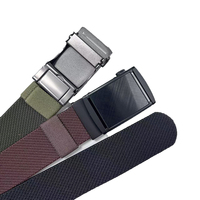 Ceinture tactique d'extérieur personnalisée pour homme, ceinture en nylon réglable avec boucle automatique en alliage