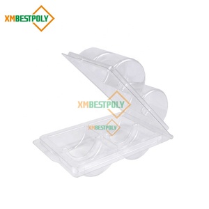 Venta al por mayor 4 agujeros Macaron Cookie <span class=keywords><strong>Clear</strong></span> PET Plastic Blister Box Postre <span class=keywords><strong>Clamshell</strong></span> Container Packaging - Product Image 5