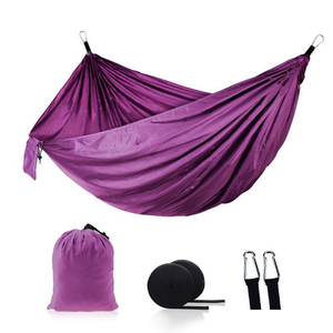 <span class=keywords><strong>Hamac</strong></span> de camping pliable et léger en nylon 210T pour 1-<span class=keywords><strong>2</strong></span> <span class=keywords><strong>personnes</strong></span>, idéal pour les voyages et la <span class=keywords><strong>randonnée</strong></span> en extérieur, avec sangle de transport. - Product Image 2