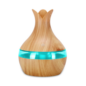 Humidificador con Diseño de Madera Y288, 0.5L, Alimentado por USB, Humidificador de Aire para Escritorio con Pantalla Luminosa - Product Image 5