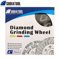 Disque de meulage diamanté en forme de losange 4''/4,5'' pour béton, maçonnerie, marbre – Outil abrasif de découpe et de polissage